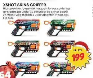Extra Leker XSHOT SKINS GRIEFER, NOK 199 tilbud