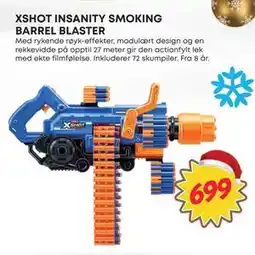 Extra Leker XSHOT INSANITY SMOKING BARREL BLASTER, NOK 699 tilbud