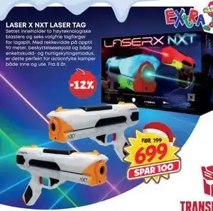 Extra Leker LASER X NXT LASER TAG, NOK 699 tilbud