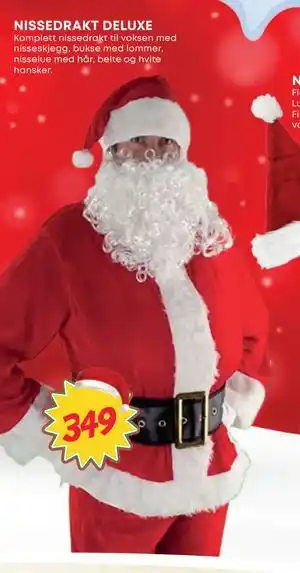 Extra Leker NISSEDRAKT DELUXE, NOK 349 tilbud