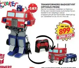 Extra Leker TRANSFORMERS RADIOSTYRT OPTIMUS PRIME, NOK 899 tilbud