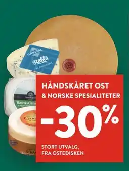 Jacobs HÅNDSKÅRET OST & NORSKE SPESIALITETER tilbud
