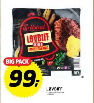 Bunnpris LØVBIFF, NOK 99 tilbud