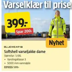 Jula Softshell varseljakke dame, NOK 399 tilbud