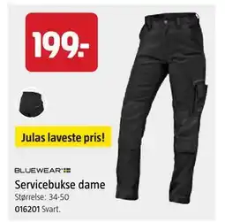 Jula Servicebukse dame, NOK 199 tilbud