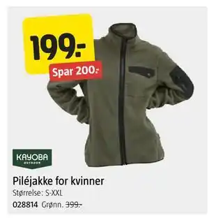 Jula Piléjakke for kvinner, NOK 199 tilbud