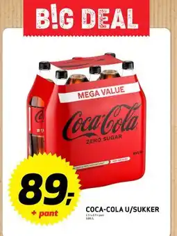 Bunnpris COCA-COLA U/SUKKER, NOK 89 tilbud