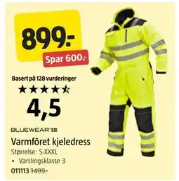 Jula Varmfôret kjeledress, NOK 899 tilbud