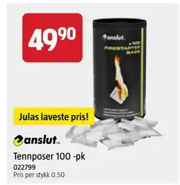 Jula Tennposer 100 -pk, NOK 49.9 tilbud