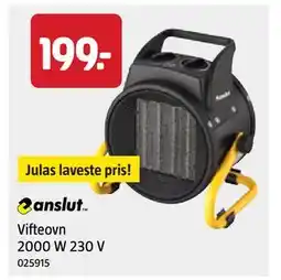 Jula Vifteovn 2000 W 230 V, NOK 199 tilbud