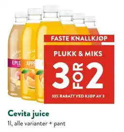 Jacobs Cevita juice tilbud