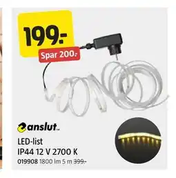 Jula LED-list IP44 12 V 2700 K, NOK 199 tilbud