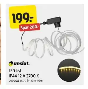 Jula LED-list IP44 12 V 2700 K, NOK 199 tilbud