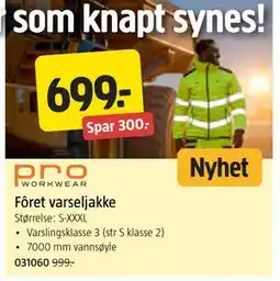 Jula Fôret varseljakke, NOK 699 tilbud