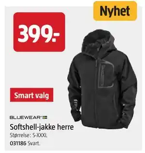 Jula Softshell-jakke herre, NOK 399 tilbud