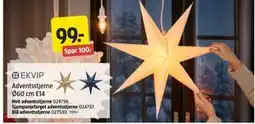 Jula Adventsstjerne Ø60 cm E14, NOK 99 tilbud