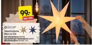 Jula Adventsstjerne Ø60 cm E14, NOK 99 tilbud