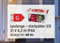 Jula Lysslynge – startpakke LED 31 V 4,2 m IP44, NOK 99 tilbud