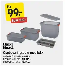 Jula Oppbevaringsboks med lokk tilbud