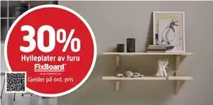 Jula Hylleplater av furu tilbud