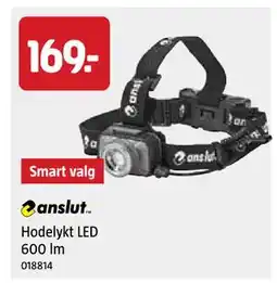 Jula Hodelykt LED 600 lm, NOK 169 tilbud