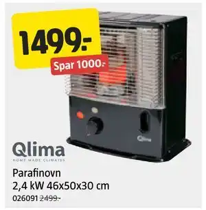 Jula Parafinovn 2,4 kW 46x50x30 cm, NOK 1499 tilbud