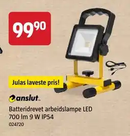 Jula Batteridrevet arbeidslampe LED 700 lm 9 W IP54, NOK 99.9 tilbud