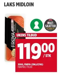 Meny LAKS MIDLOIN, NOK 119 tilbud