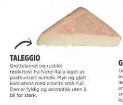 Meny TALEGGIO tilbud