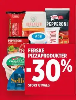Meny FERSKE PIZZAPRODUKTER tilbud