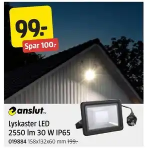 Jula Lyskaster LED 2550 lm 30 W IP65, NOK 99 tilbud