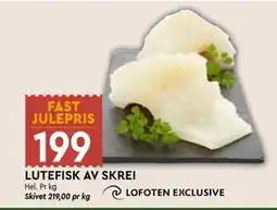 Coop Mega LUTEFISK AV SKREI, NOK 199 tilbud