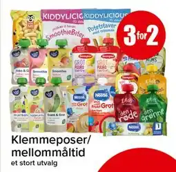 Spar Klemmeposer/mellommåltid tilbud