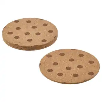 IKEA Solabborre Glassbrikke, kork/prikkete, 10 cm tilbud