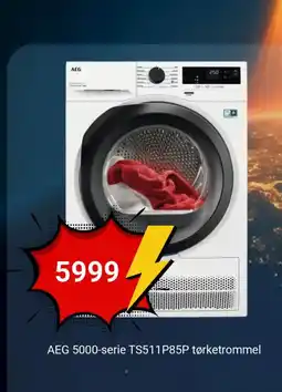 POWER AEG 5000-serie TS511P85P tørketrommel tilbud