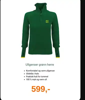Ullgenser grønn herre