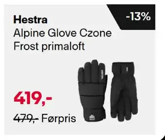 XXL Sport Hestra Alpine Glove Czone Frost primaloft tilbud
