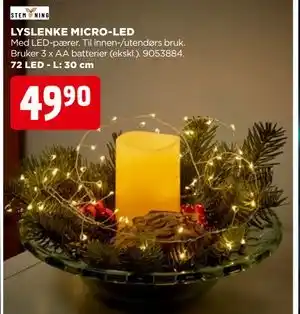 jem & fix LYSLENKE MICRO-LED, NOK 49.9 tilbud