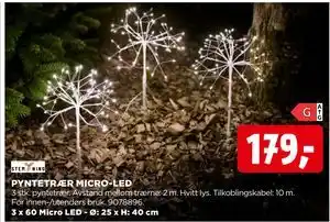 jem & fix PYNTETRÆR MICRO-LED, NOK 179 tilbud