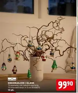 jem & fix DEKORASJON I GLASS, NOK 99.9 tilbud