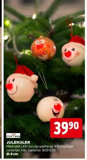 jem & fix JULEKULER, NOK 39.9 tilbud