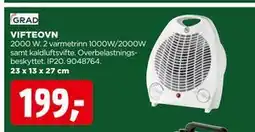 jem & fix VIFTEOVN, NOK 199 tilbud