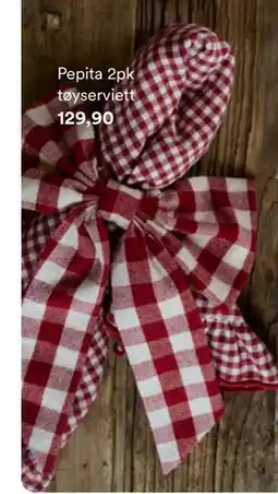 Kid Interiør Pepita 2pk tøyserviett, NOK 129.9 tilbud