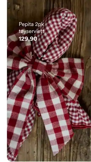 Kid Interiør Pepita 2pk tøyserviett, NOK 129.9 tilbud