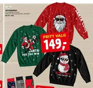 jem & fix JULEGENSER, NOK 149 tilbud