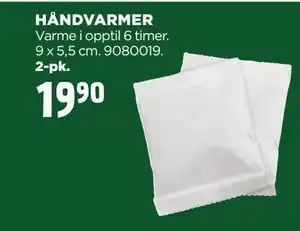 jem & fix HÅNDVARMER, NOK 19.9 tilbud