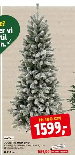 jem & fix JULETRE MED SNØ tilbud