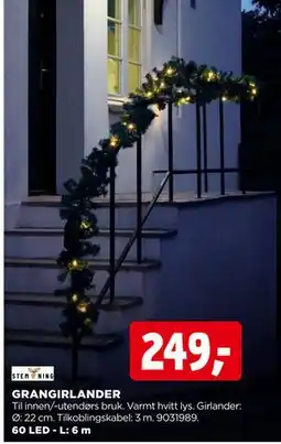 jem & fix GRANGIRLANDER, NOK 249 tilbud