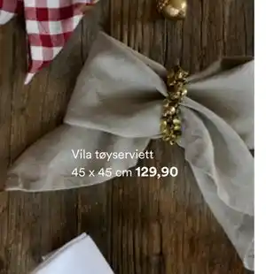 Kid Interiør Vila tøyserviett 45 x 45 cm, NOK 129.9 tilbud