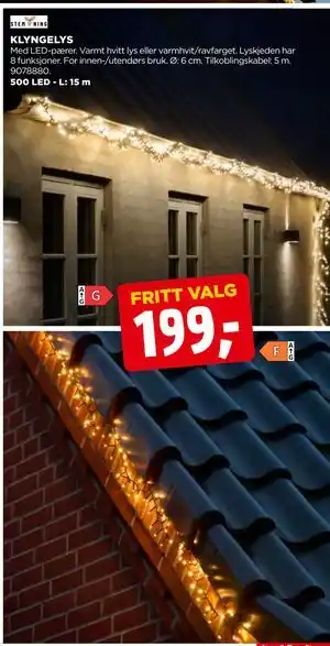 jem & fix KLYNGELYS, NOK 199 tilbud